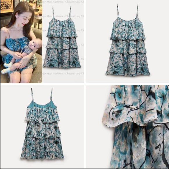 ZARA Artistic Tiered Ruffle Dress Sizes S, L NEW WITH TAG! - Picture 5 of 9